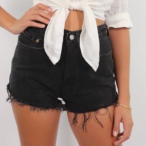 ZARA High Waist Jean Shorts